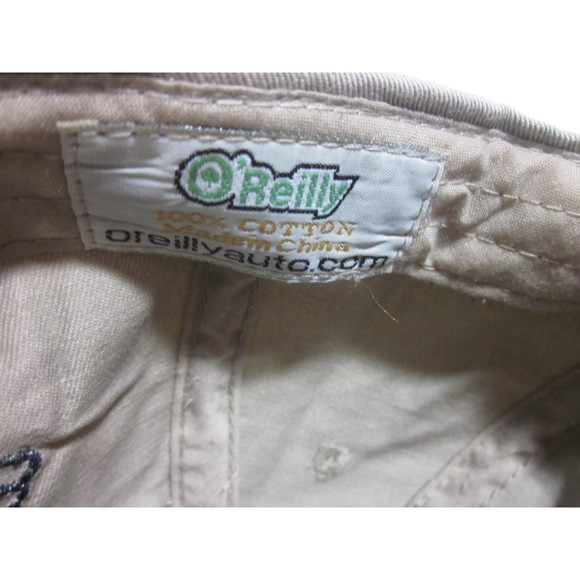 O' Reilly Auto Parts Khaki Strap Back Cap 100% Cotton Automotive Car Enthusiast - Picture 5 of 6
